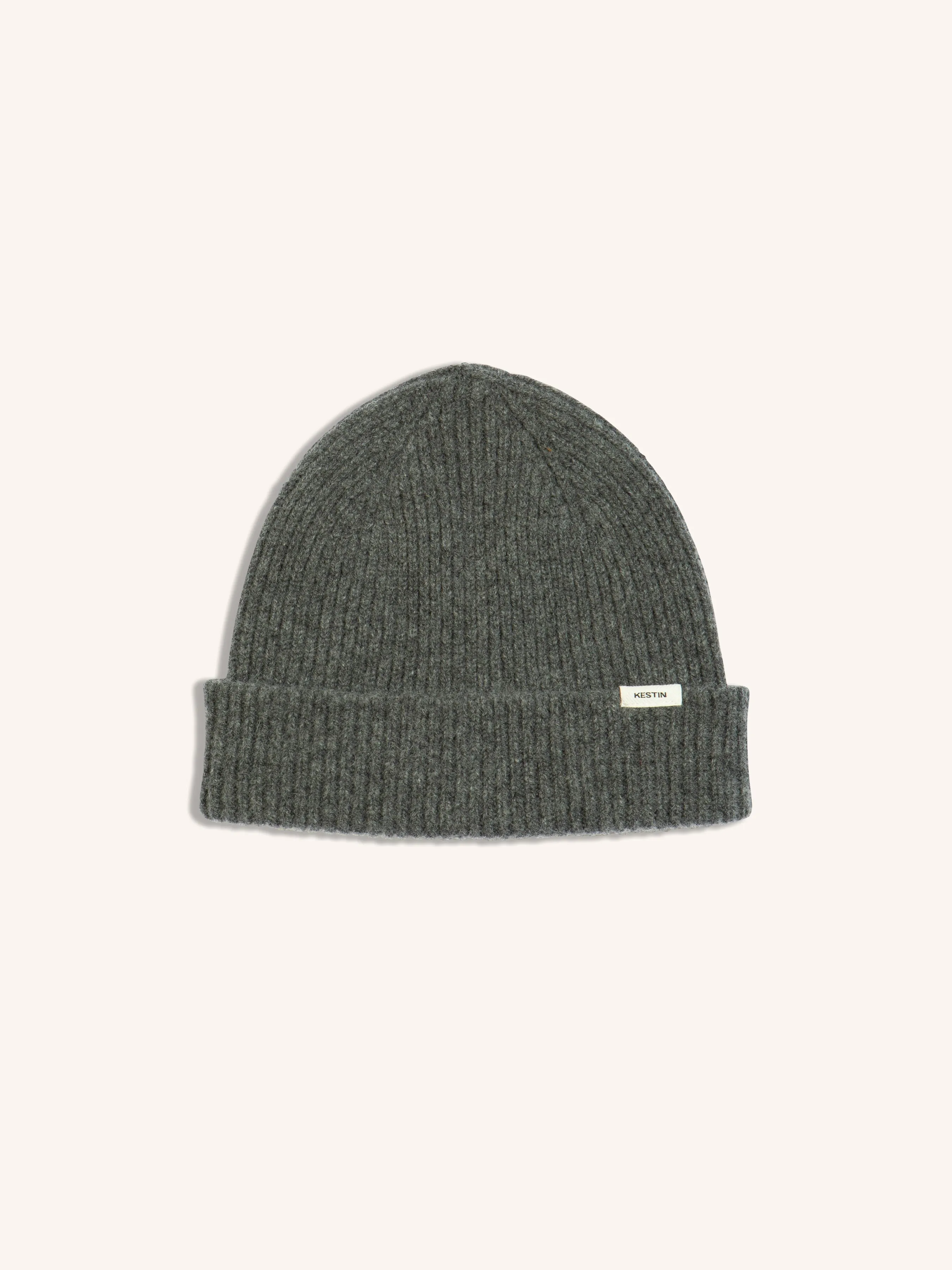 Spey Beanie in Charcoal Lambswool