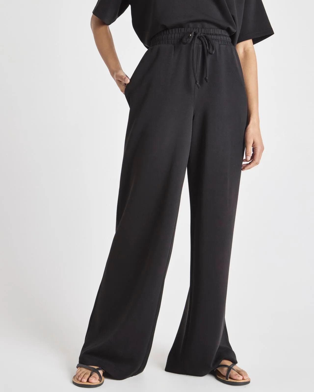 Splendid x @Cellajaneblog Scuba Wide Leg Pant