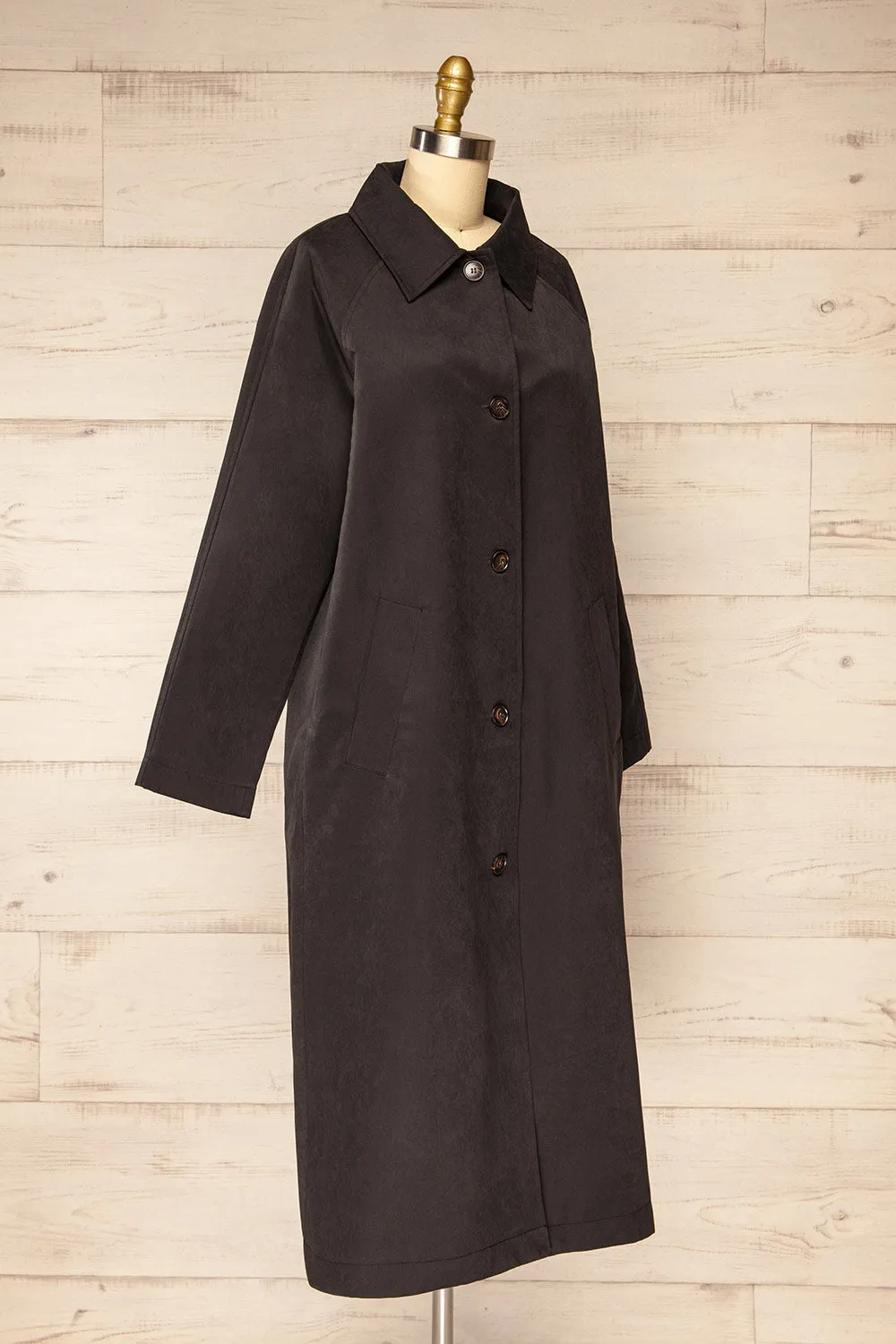 Starkville | Faded Black Trench Coat