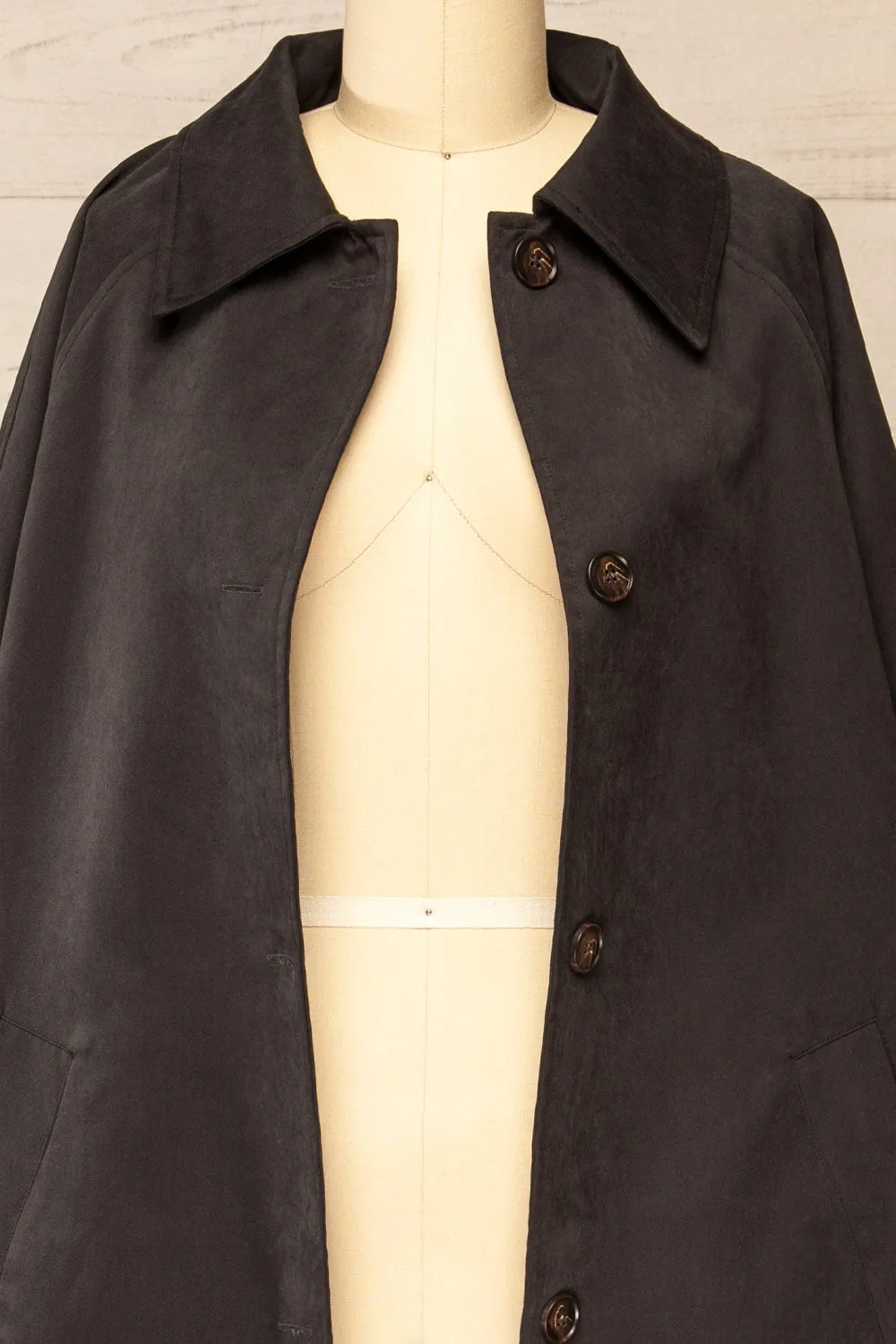 Starkville | Faded Black Trench Coat