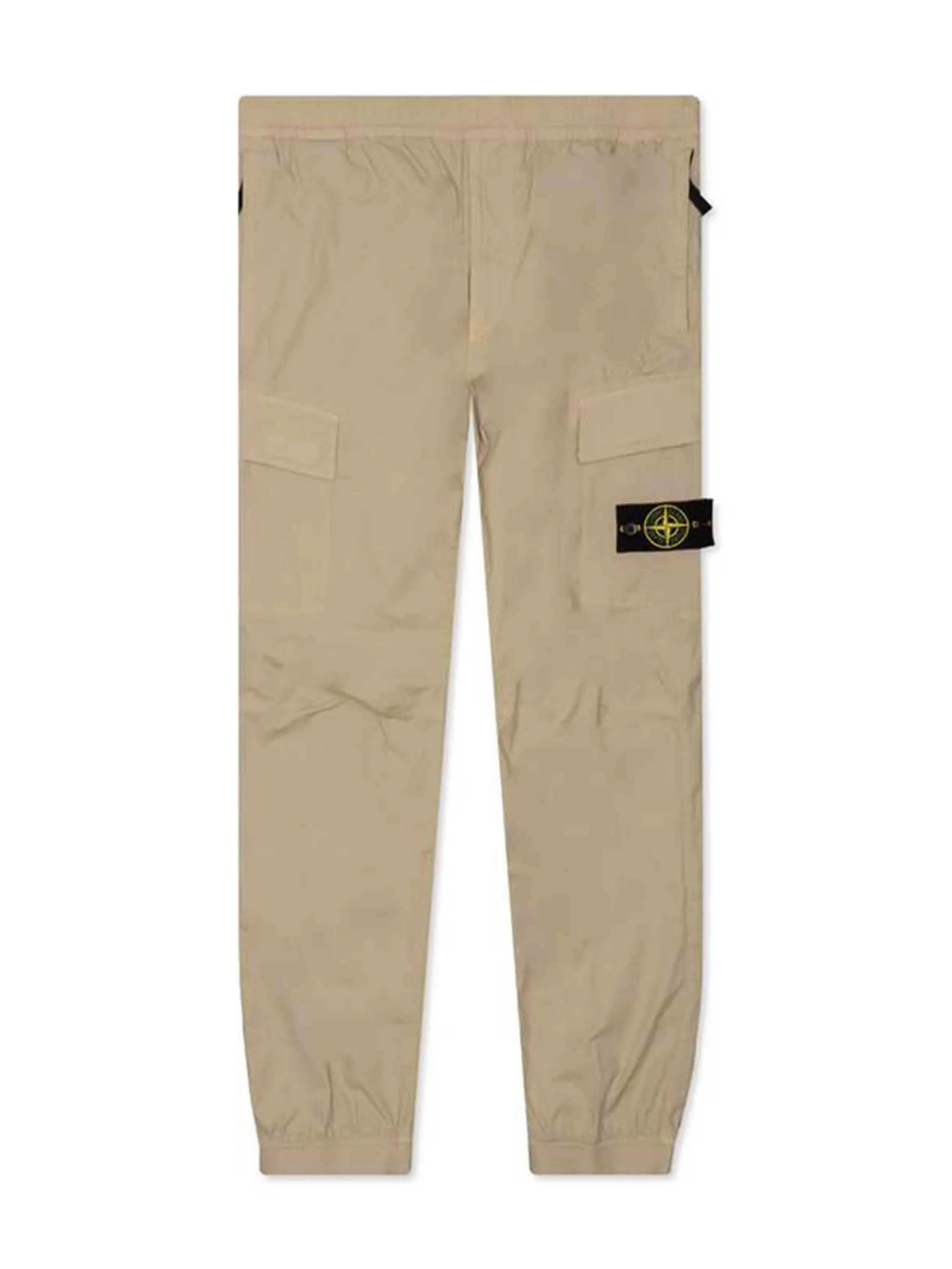 Stone Island Cotton Stretch Cargo Pants Sand