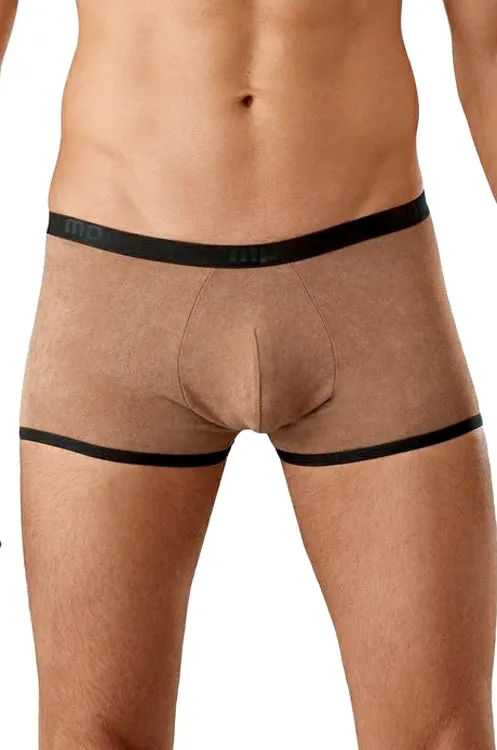 Stretch Suede Mens Trunk Underwear- Closeout