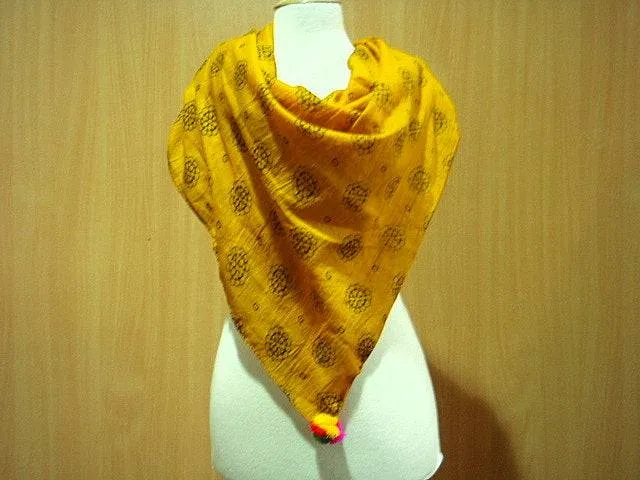 Sunflower - Printed Poly Cotton Blend Scarf