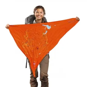 Tacticouture Zion National Park Map Survival Bandana - Ultralight Emergency Navigation Scarf - Lightweight Signal Blaze Orange Hiking Camping