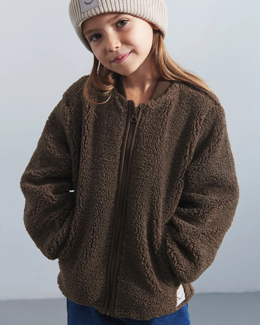 Teddy Jacket - Kids - Dark Earth