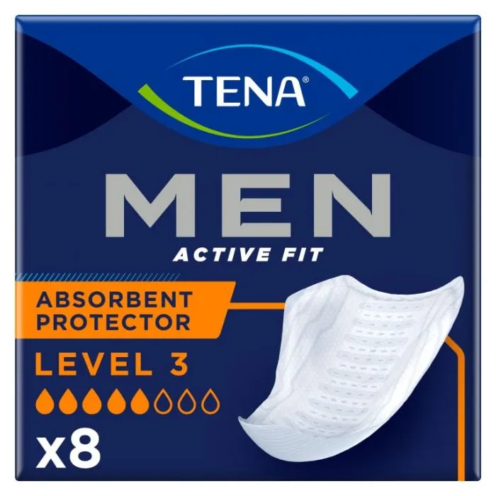 TENA Men Absorbent Protector - Level 3 - Pack of 8 (N)