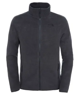 The North Face 100 Glacier Full Zip Men Skiing Fleece Grey Heather Nf0A2Uaq-Dyz-1