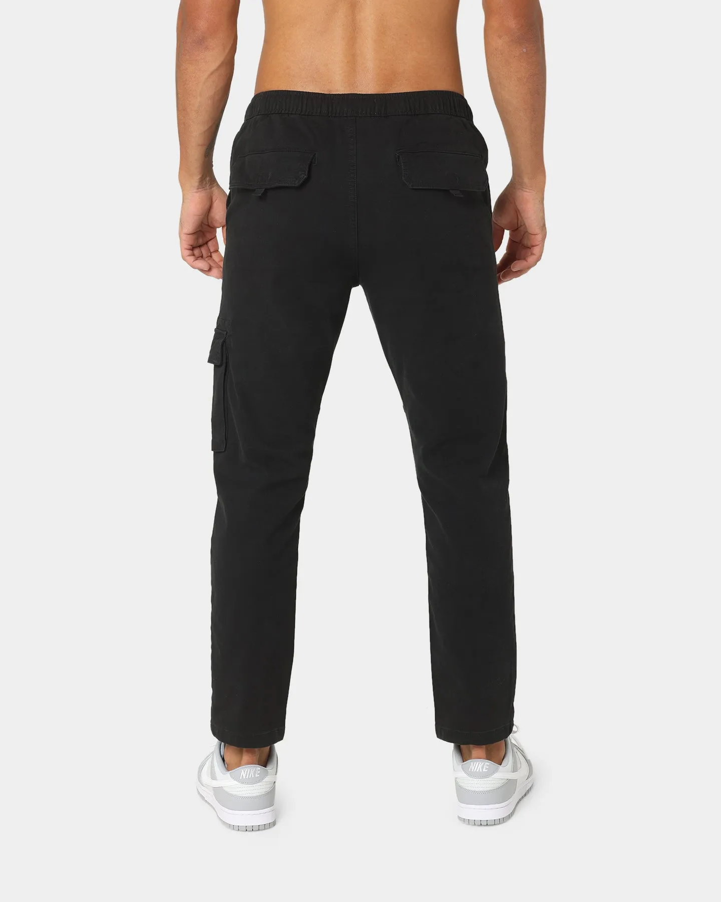 Tommy Jeans Dad Dobby Cargo Track Pants Black