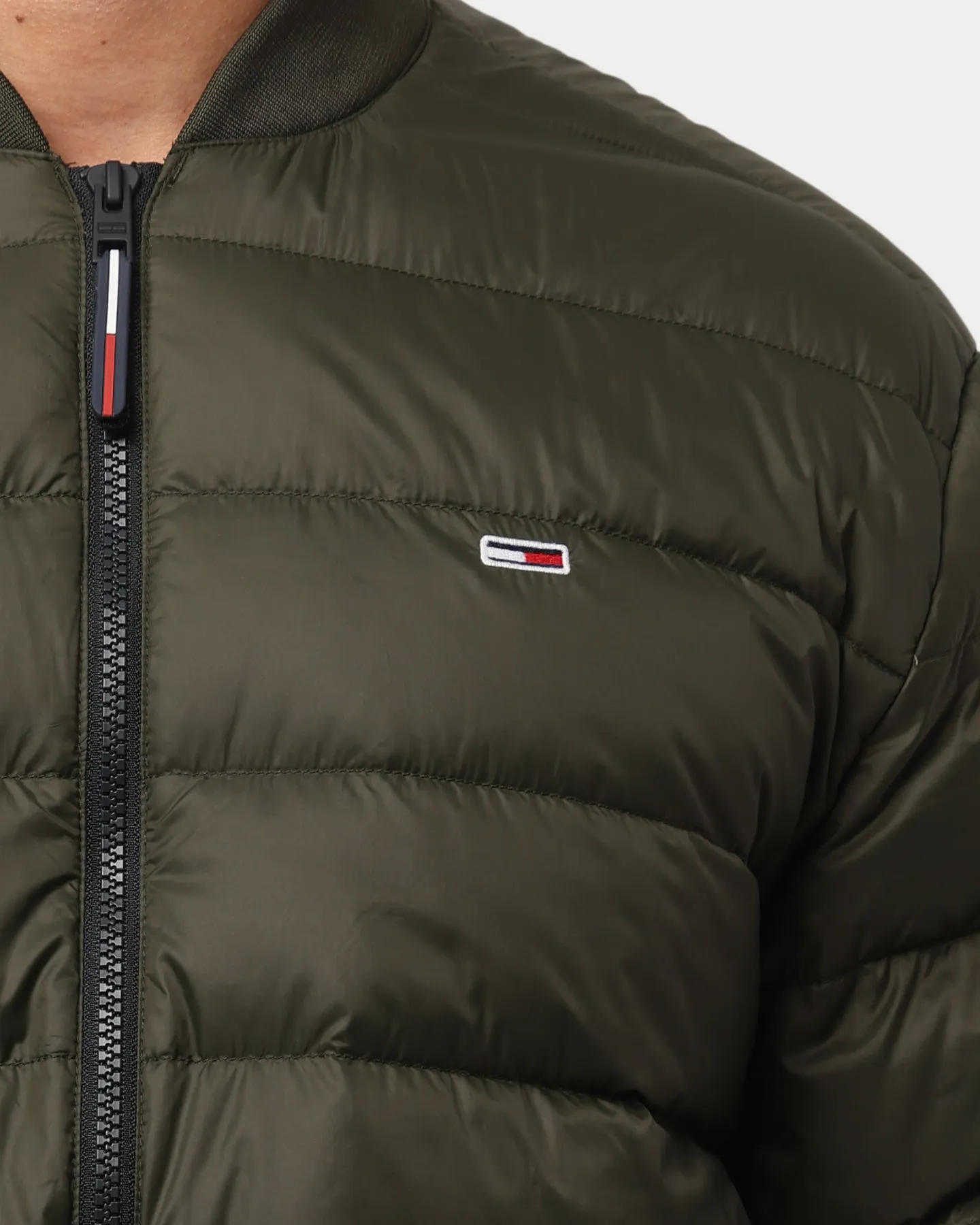 Tommy Jeans Light Down Bomber Jacket Dark Olive