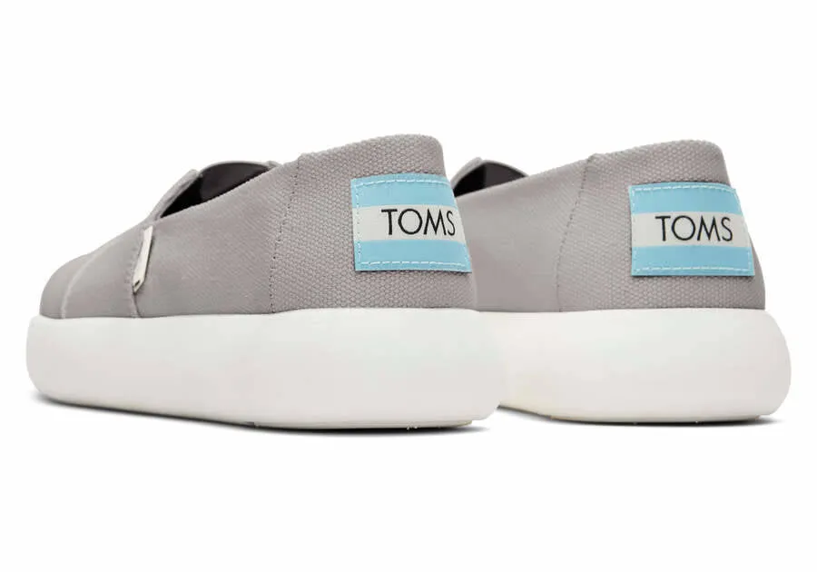 Toms Womens Alpargata Mallow Drizzle Grey Heritage Canvas