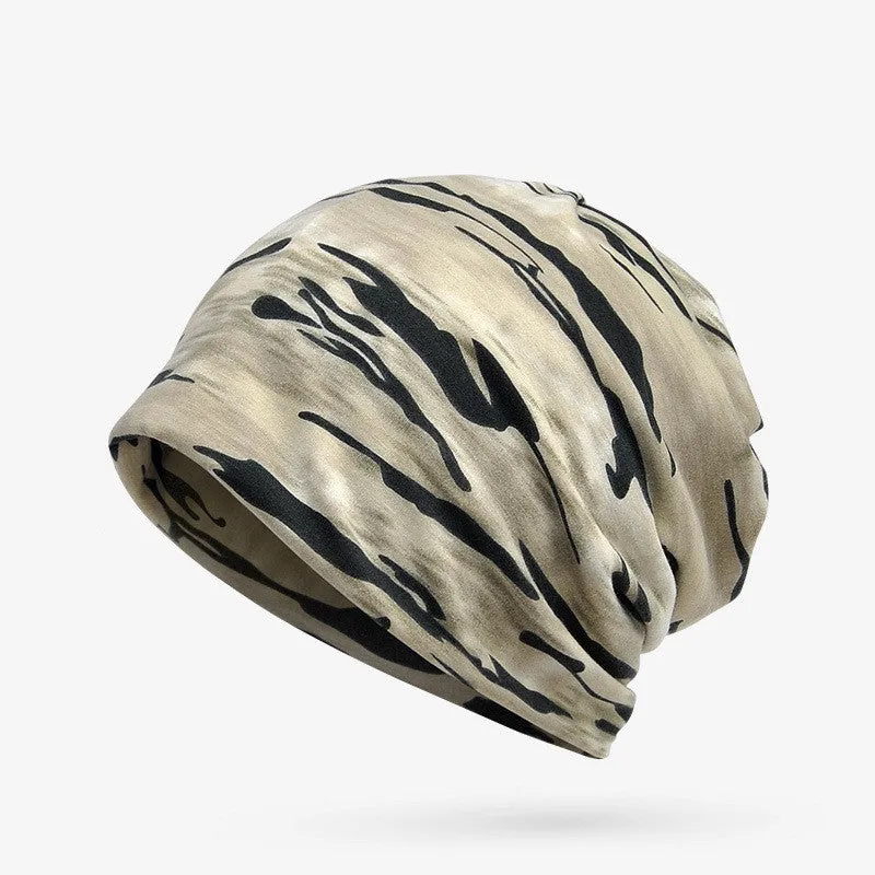 Unisex Camouflage Beanies Hats For Men and Women Flexible Turban Hats Ring Scarf Hip Hop Skullies Beanies Hedging Cap