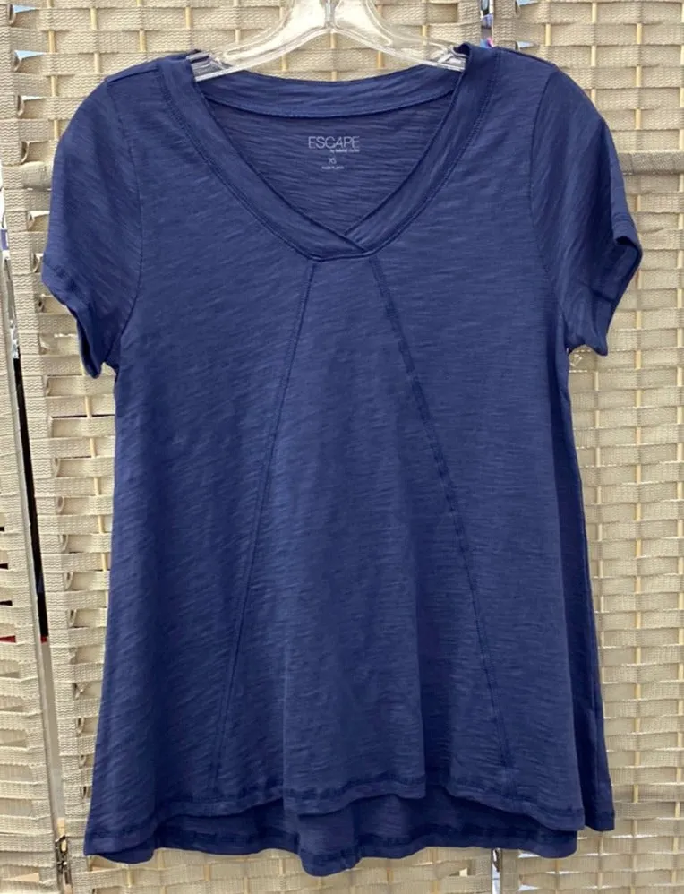 V-Neck Tunic - Navy