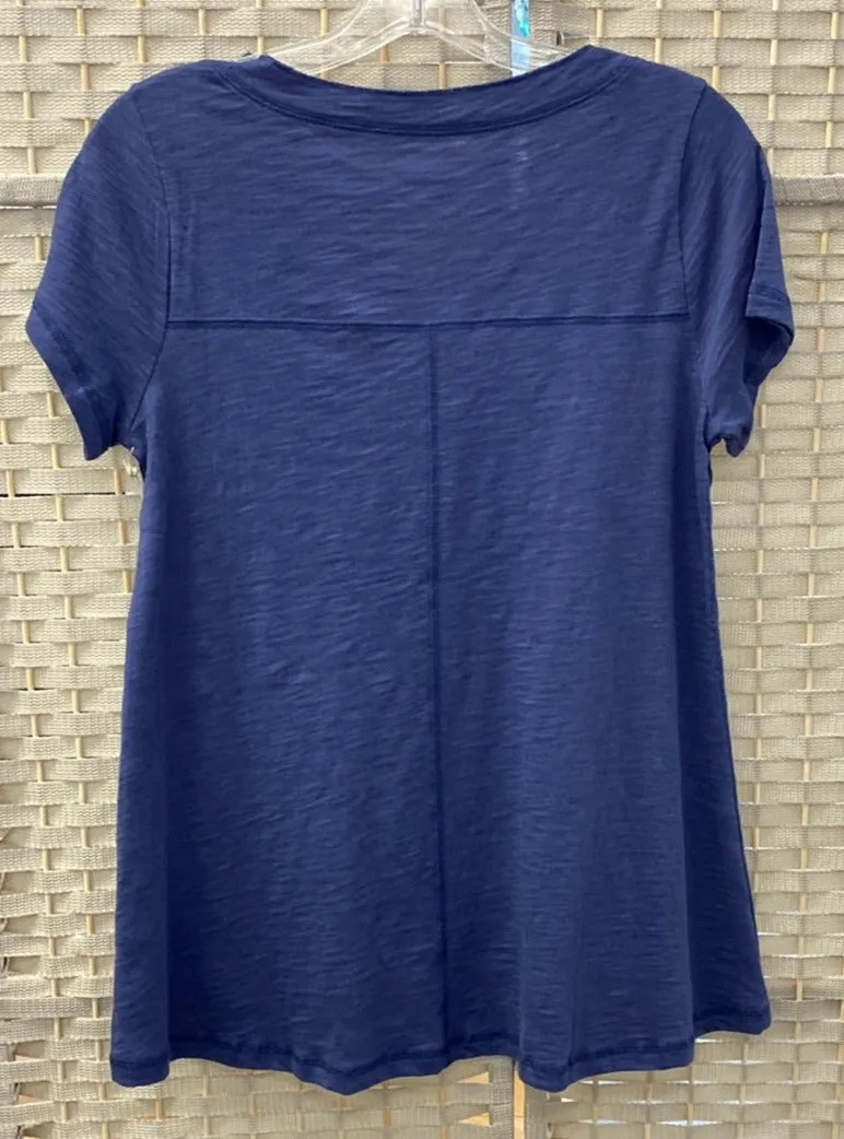 V-Neck Tunic - Navy