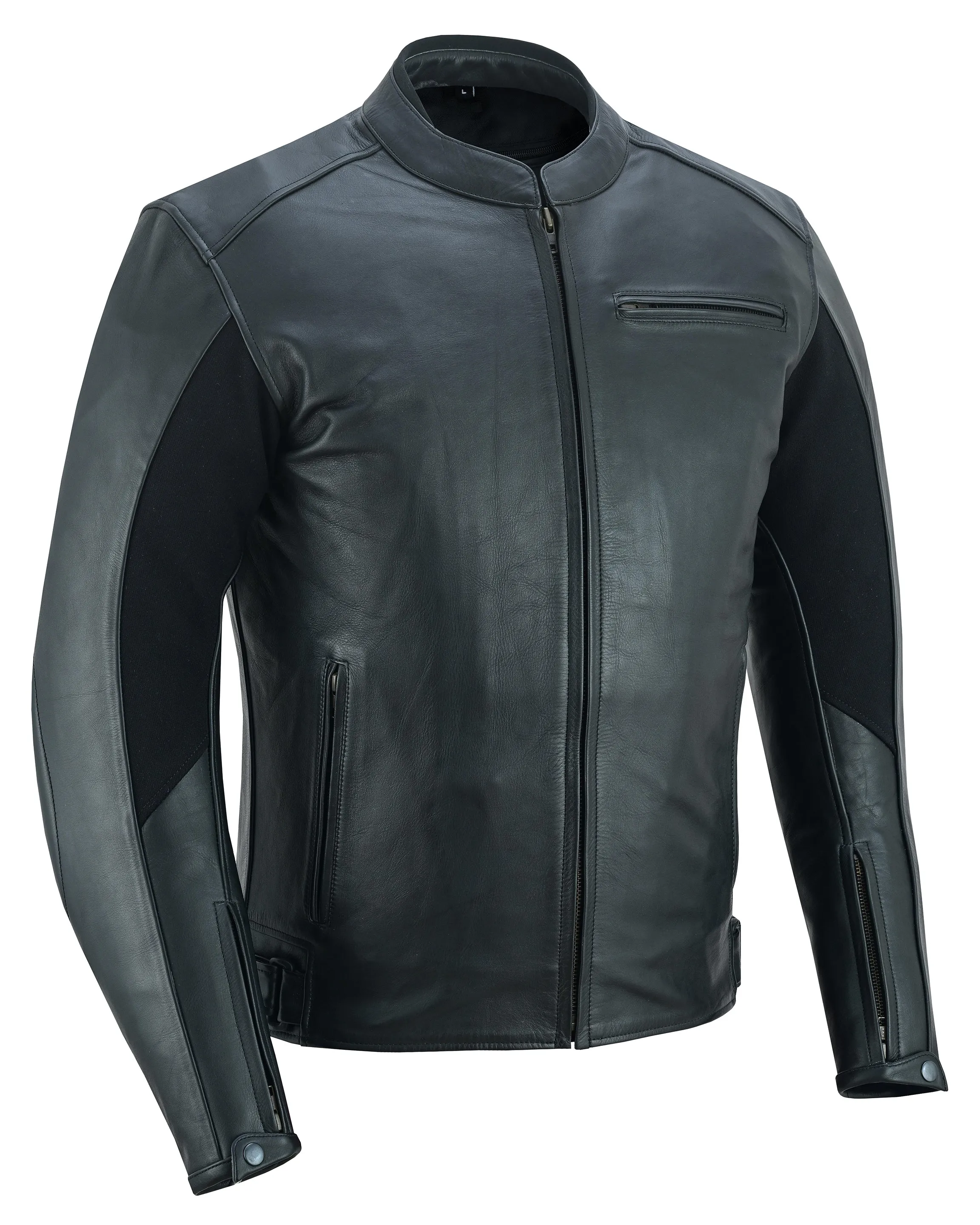 Warrior Gears® Mens Plain Nappa Cowhide Real Leather Motorcycle Jacket | Premium CE Armoured Bikers Jacket