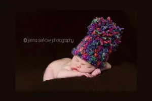 Wild Berries Newborn Pom Hat