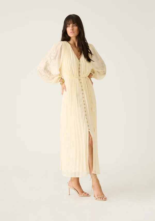 Willow Pleat Maxi Dress