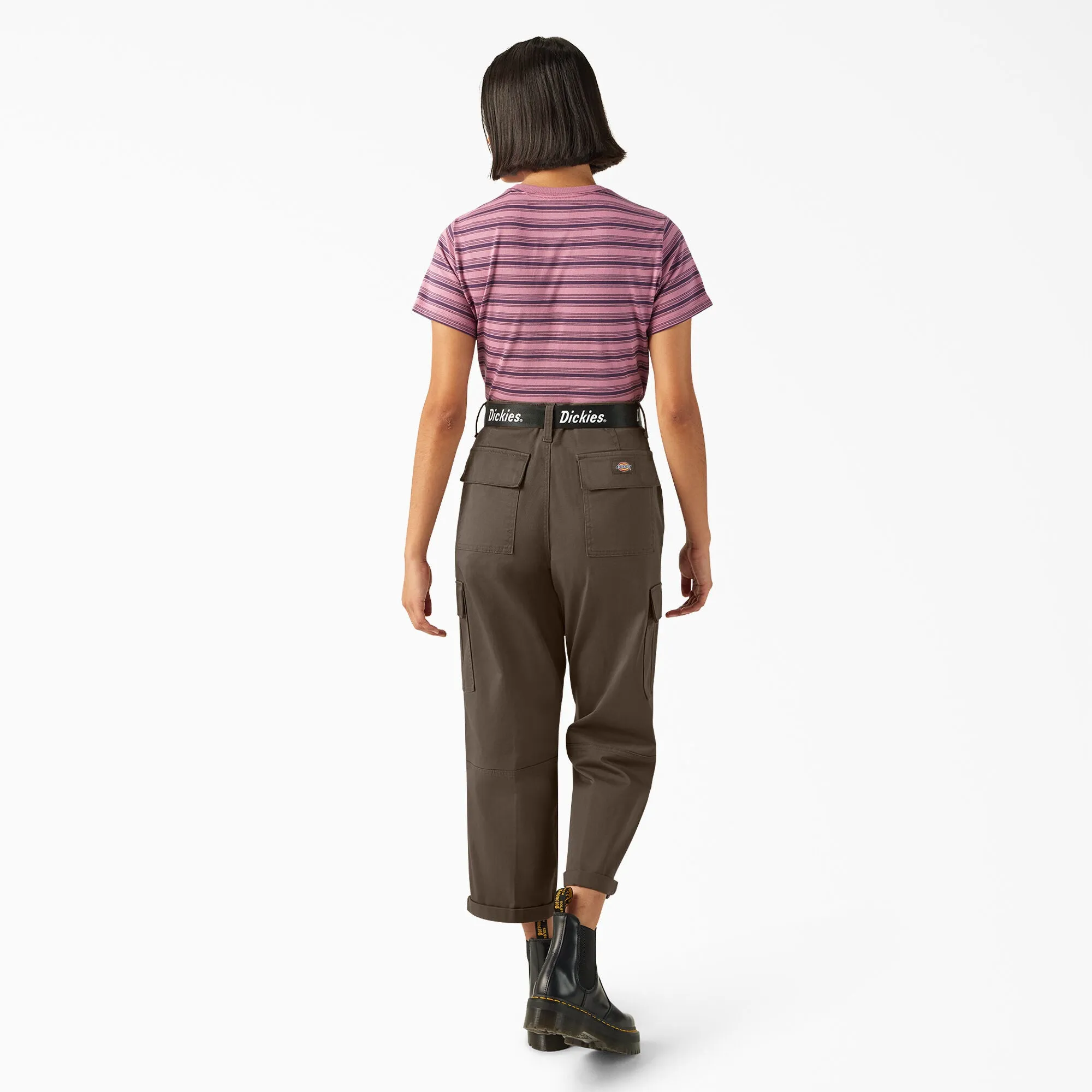 Women's Cropped Cargo Pant - Mushroom