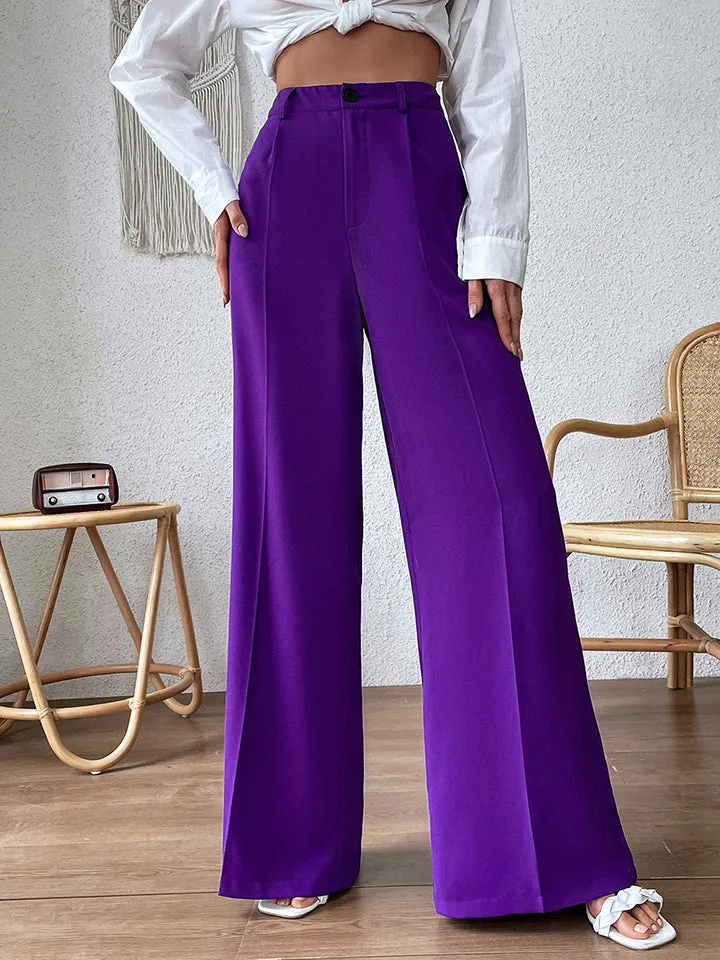 Women's Elegant High-Rise Flared Trousers