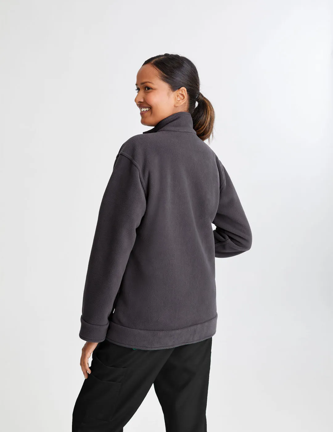 Women's Reversible Fleece Jacket Black