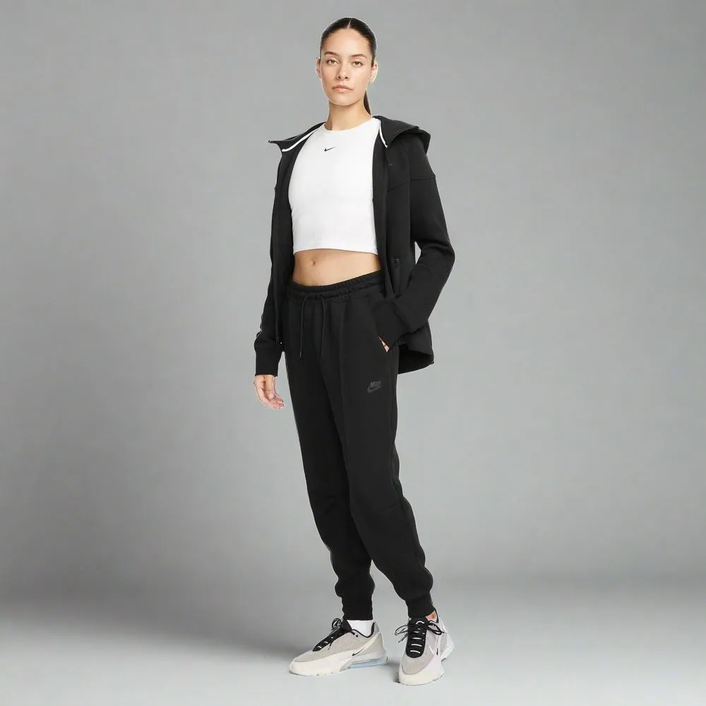 Womens Sportswear Tech Fleece Mid-Rise Joggers - Black