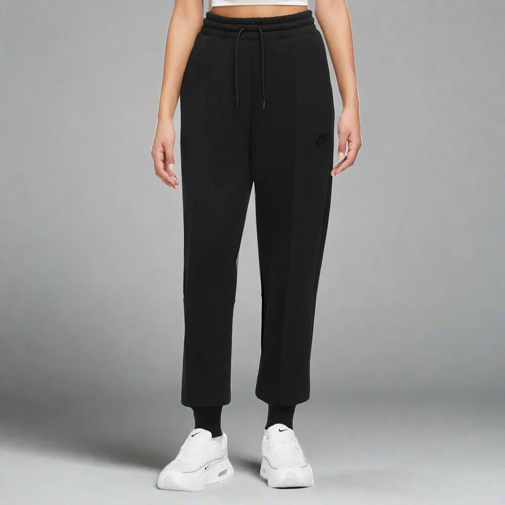 Womens Sportswear Tech Fleece Mid-Rise Joggers - Black