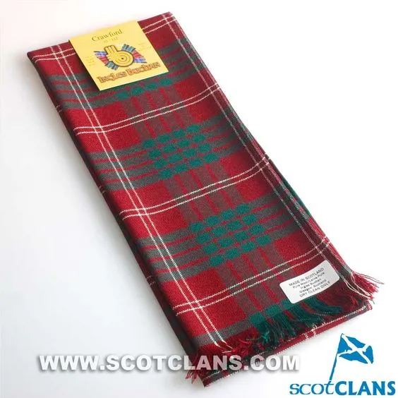 Wool Scarf in Crawford Modern Tartan