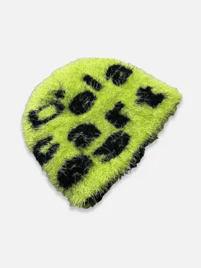 Y2K Green Mohair Beanie