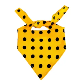 Yellow Polkadot Scarf