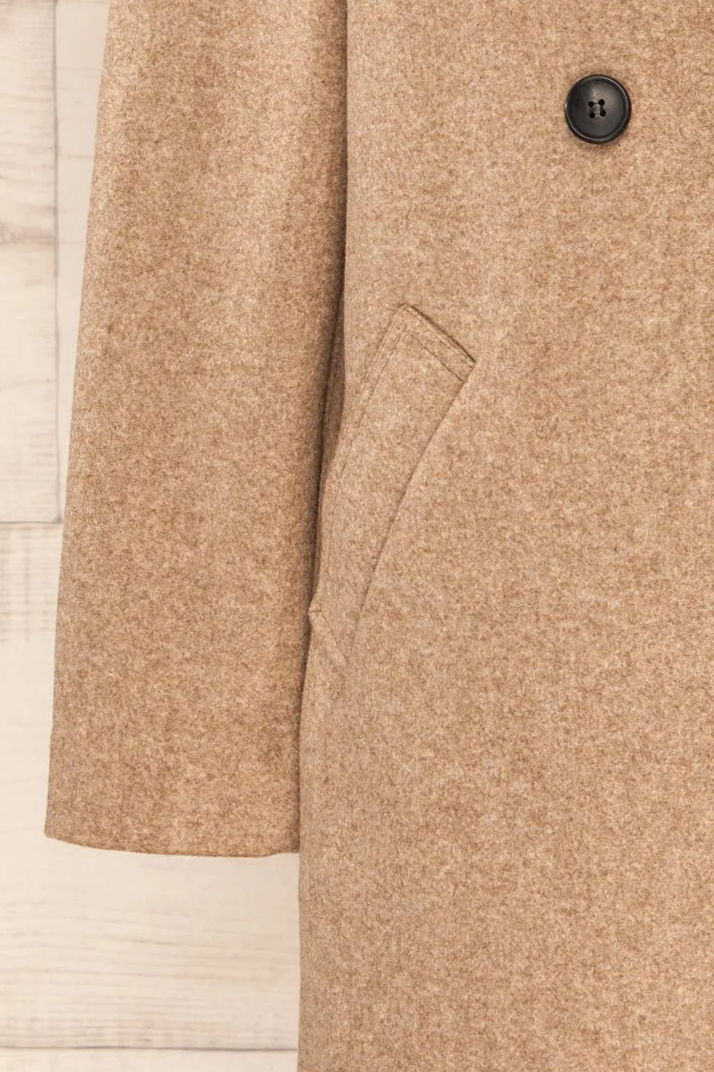 Youri Beige | Buttoned Trench Coat w/ Pockets