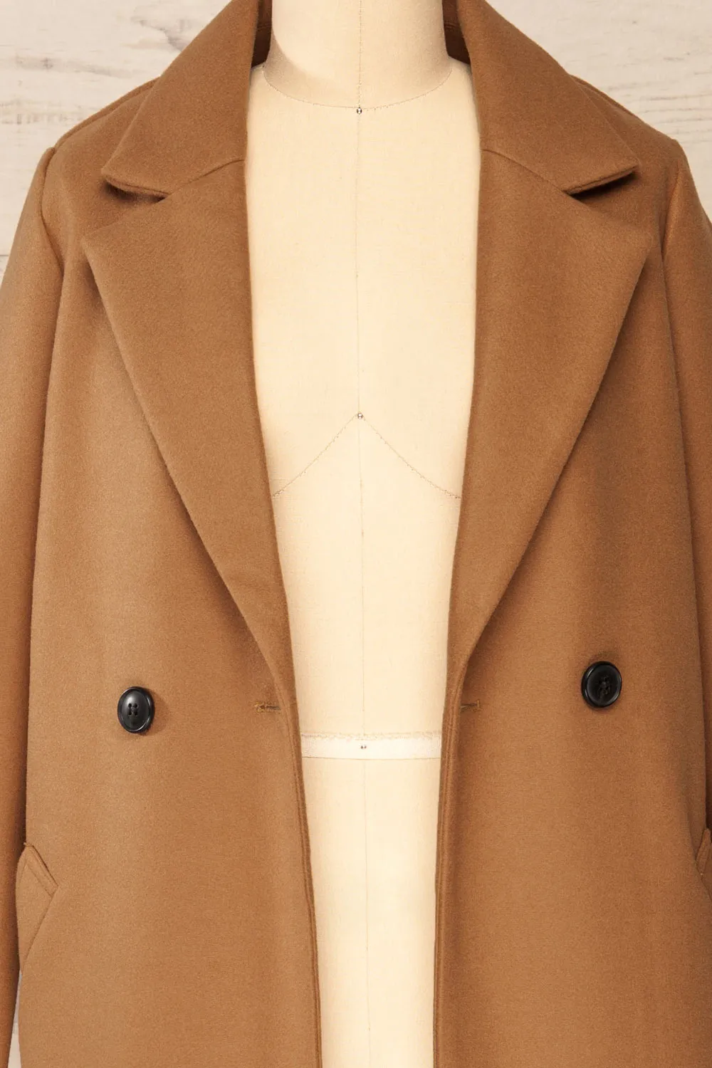 Youri Brown | Buttoned Trench Coat w/ Pockets