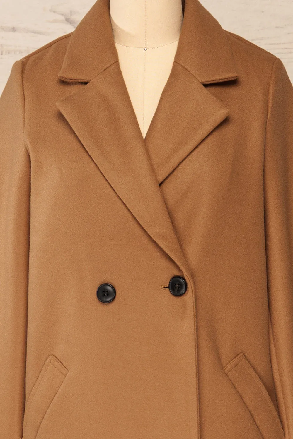 Youri Brown | Buttoned Trench Coat w/ Pockets