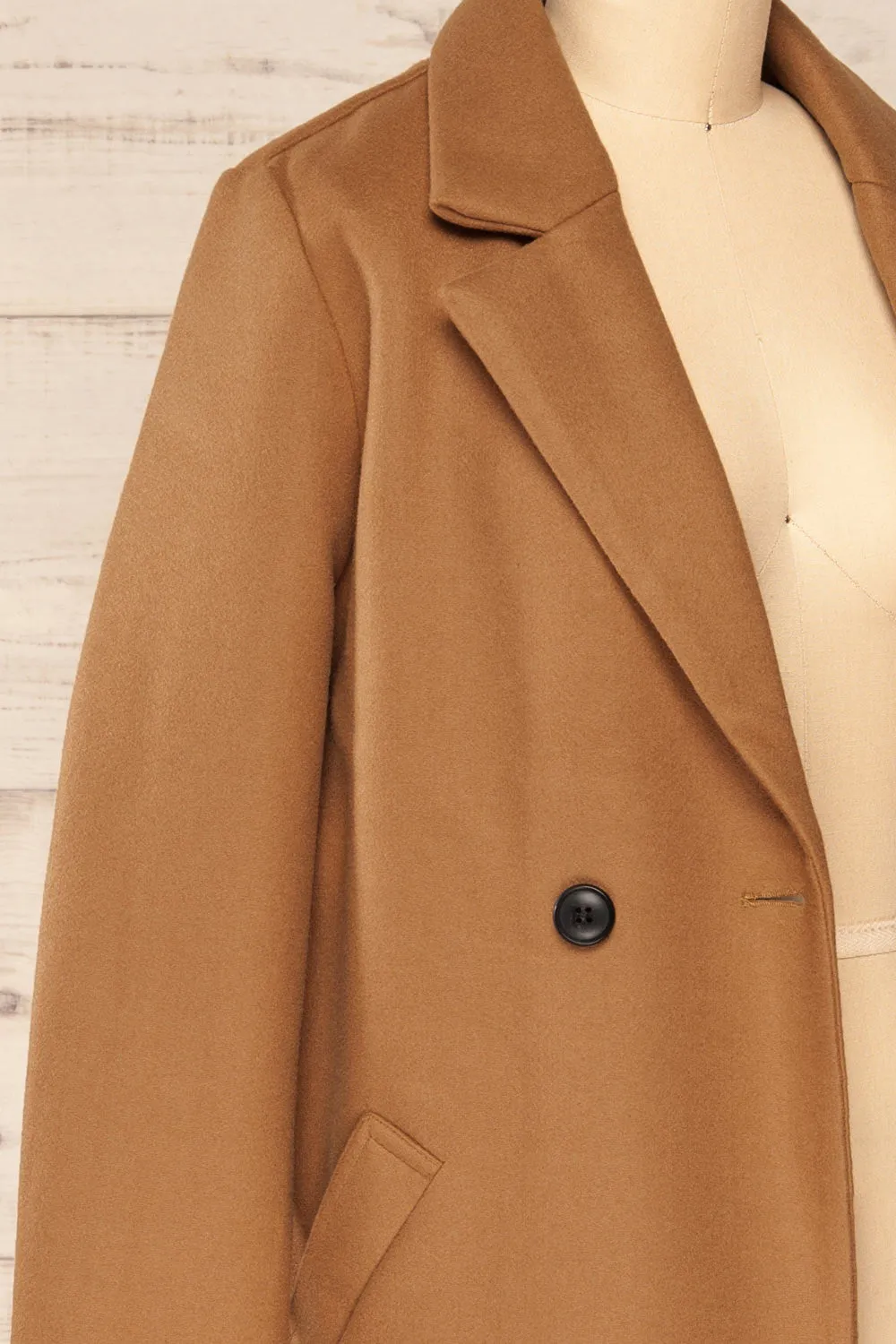 Youri Brown | Buttoned Trench Coat w/ Pockets