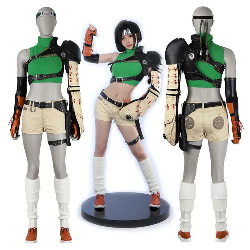 Yuffie Cosplay Costume FF7 Remake Intergrade Yuffie Kisaragi Uniform Halloween Carnival Suit